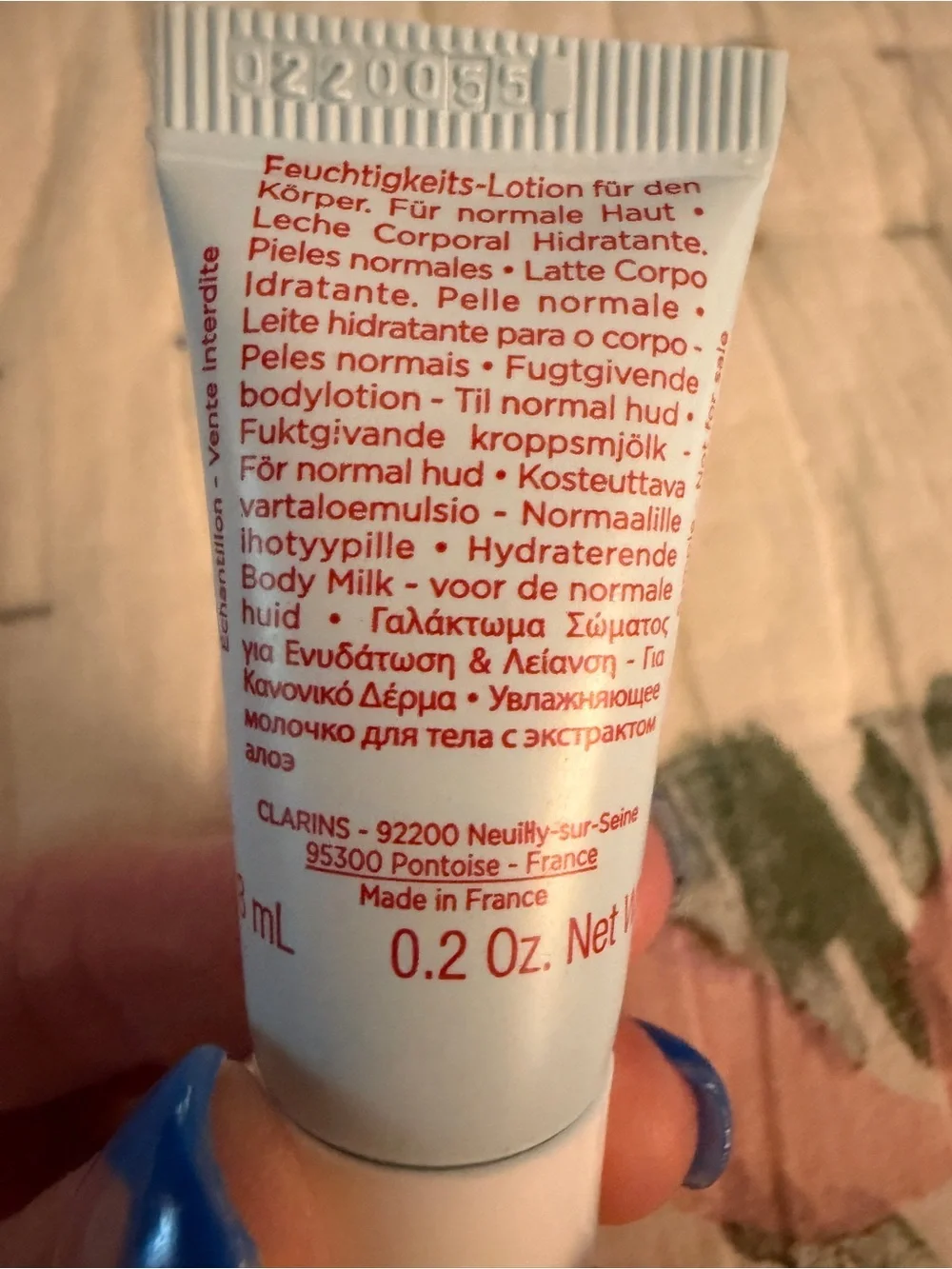CLARINS Body-Smoothing Moisture Milk Travel Size NEW